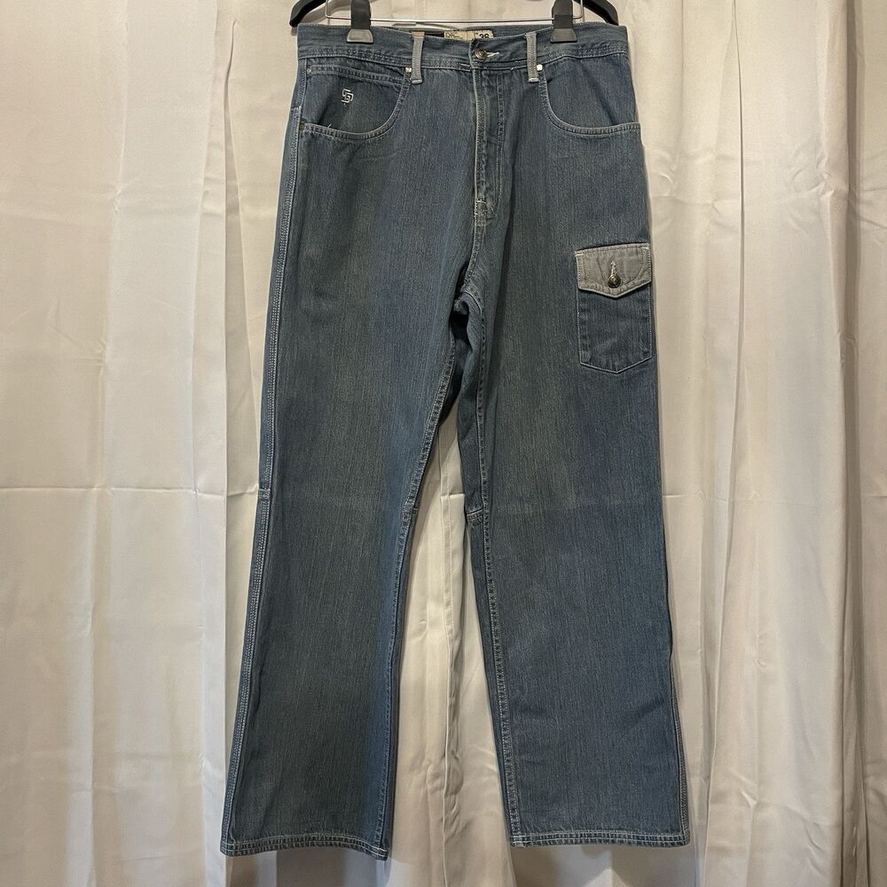 VINTAGE State Property 32x30.5 Baggy Jeans Short Length Long Shorts Heavy Weight